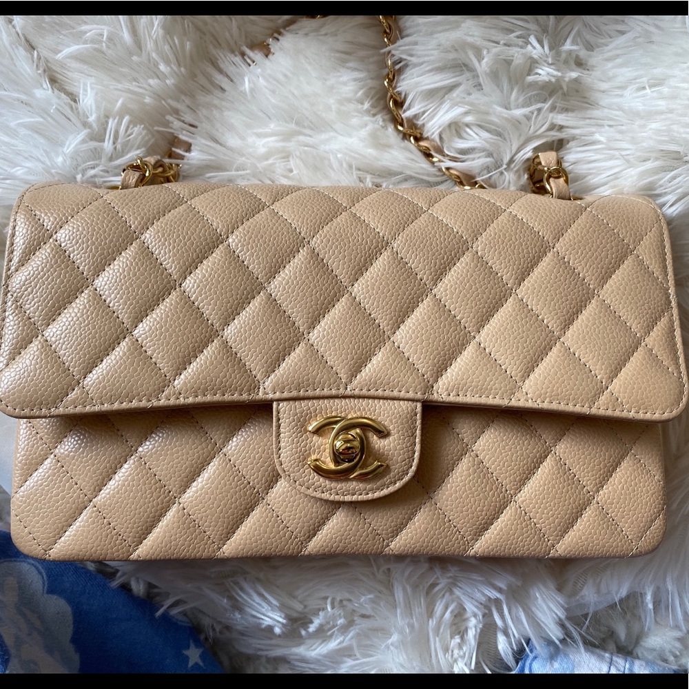 Chanel Classic Flap Beige Claire
